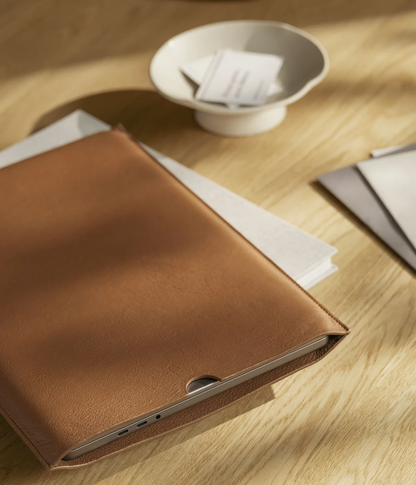 Die Laptop-Hülle: Überschüssiges Leder - Grau - Onesize (13") 