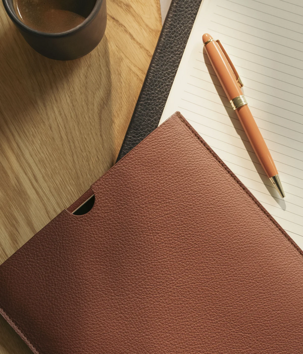 Die Laptop-Hülle: Überschüssiges Leder - Grau - Onesize (13") 