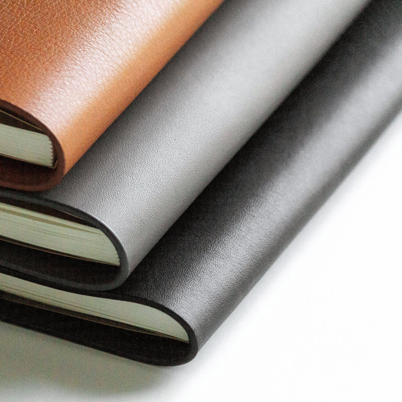 Das Notizbuch: aus überschüssigem Leder - Schwarz - A5