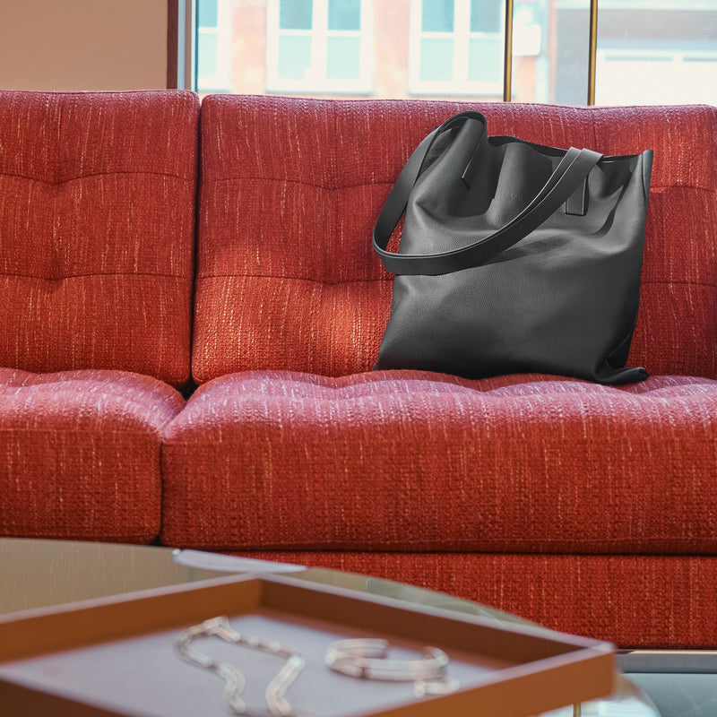 Die Tote: Leder - Mandarine - Klein
