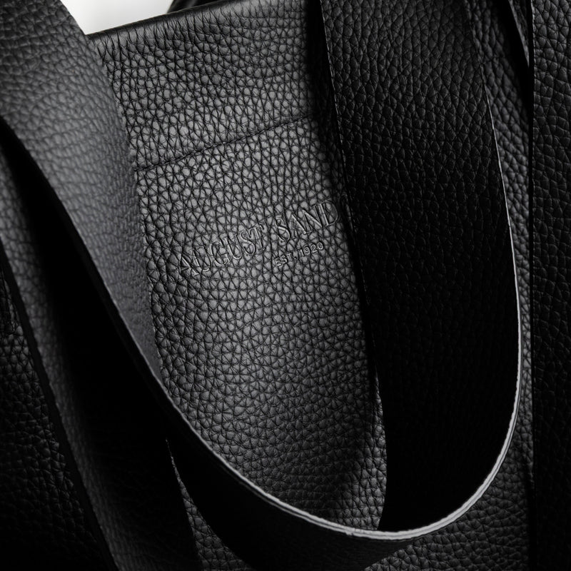 Die Mega-Totebag: Überschüssiges Leder - Schwarz - Mega