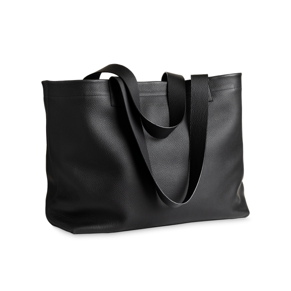 Die Mega-Totebag: Überschüssiges Leder - Schwarz - Mega