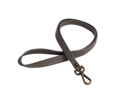 Das Band mit Haken: Leder - Grau - Einheitsgröße