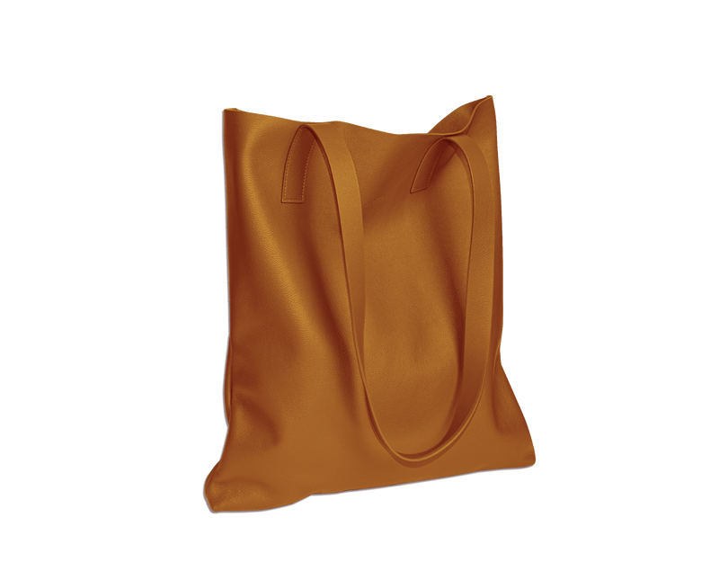 Die Tote: Leder - Mandarine - Klein