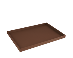 Das Serviertablett: Leder - Cognac - Groß
