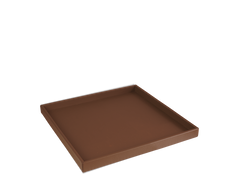 Das Serviertablett - Leder - Cognac - Klein