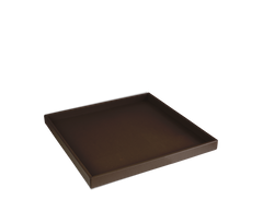 Das Serviertablett - Leder - Tobacco - Klein