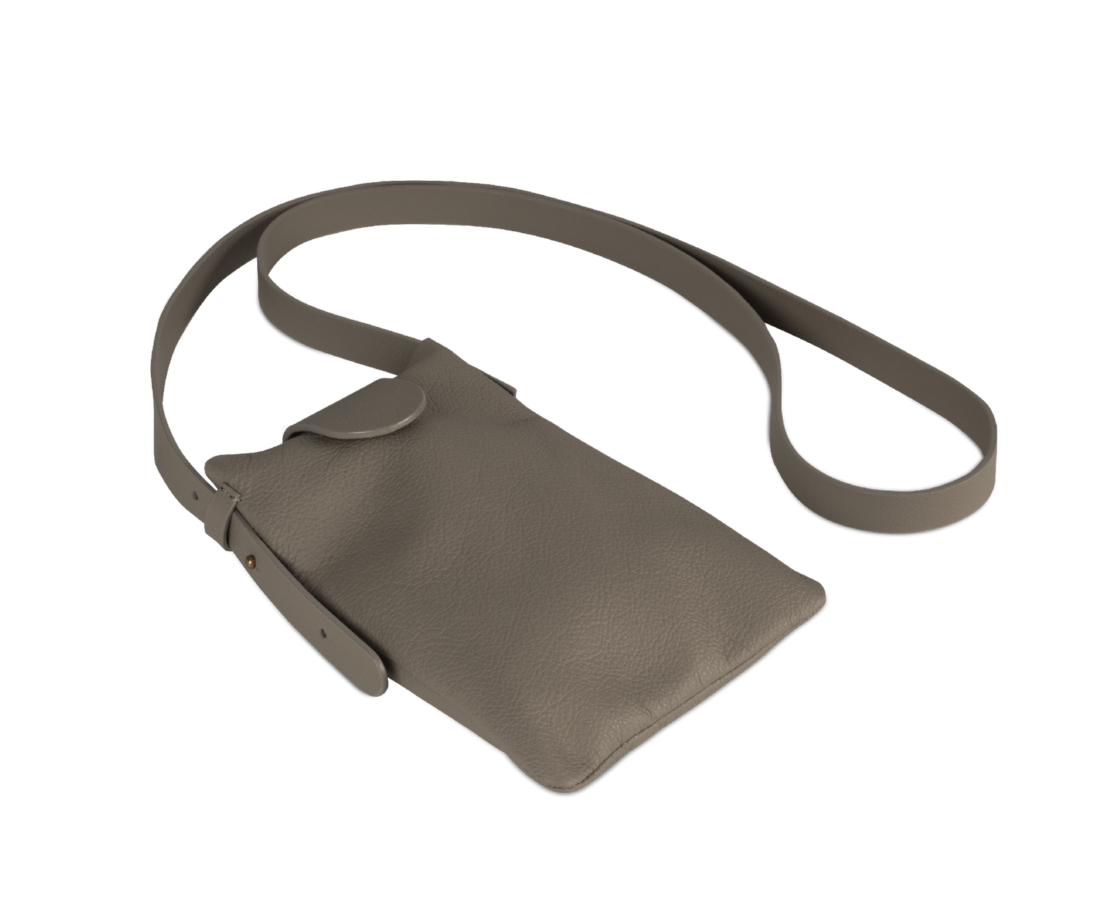 Die Essentials Bag: Leder - Granit - Einheitsgröße