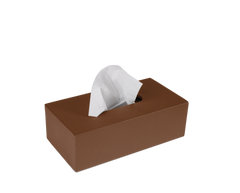 Das Kleenex-Halter: Leder - Cognac - Einheitsgröße