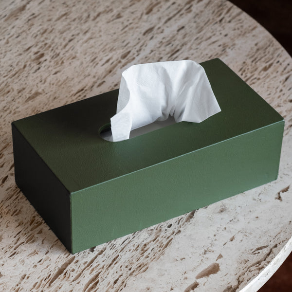 Das Kleenex-Halter: Leder - Cognac - Einheitsgröße