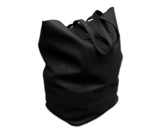 Die Mega-Totebag: Überschüssiges Leder - Schwarz - Mega