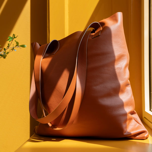Die Tote: Leder - Cognac - Klein