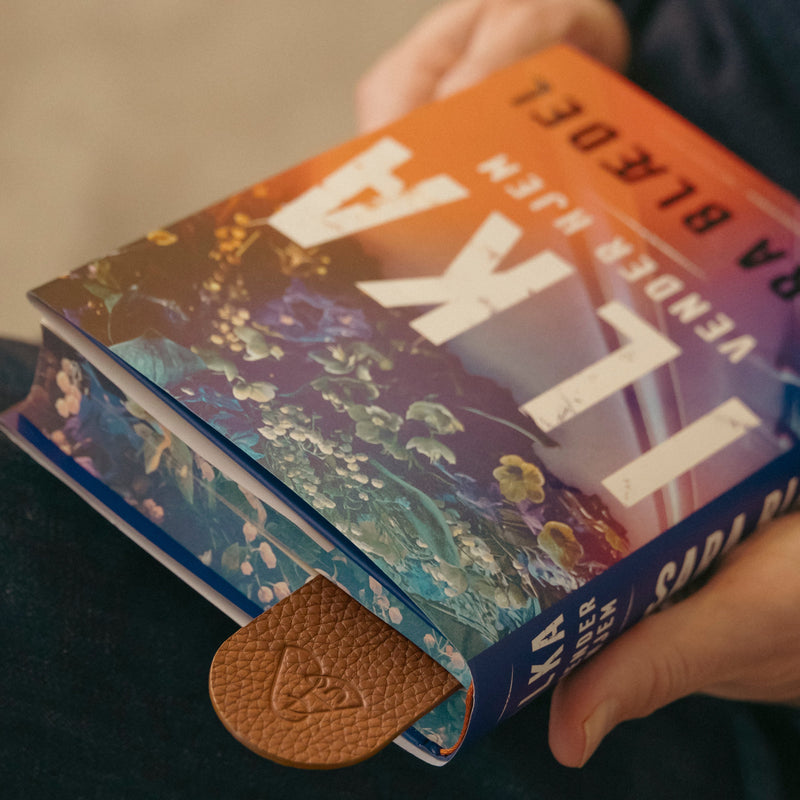 Das Lesezeichen & Sara Blaedel Buch: Leder - Cognac - Einheitsgröße
