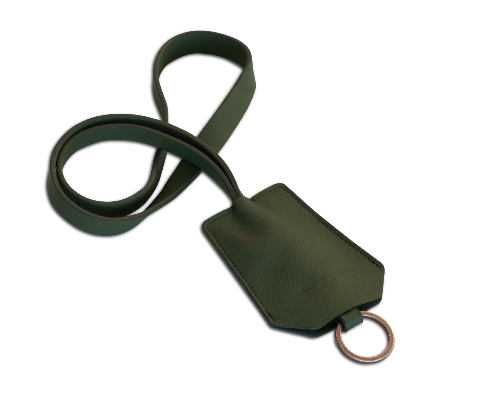 Der Schlüsselring: Leder - Kaktus - Langer Riemen (45 cm)