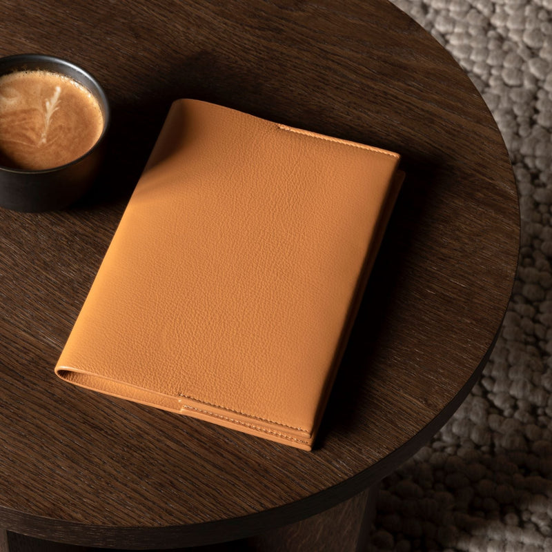 Das Notizbuch: Leder - Safran - A5