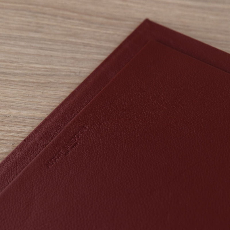 Die Buchbox: Leder mit Öko-Tex-Zertifikat - Terrakotta – Medium