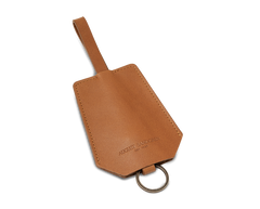 Der Schlüsselring: Überschüssiges Leder - Cognac - Kurzer Riemen (15 cm)