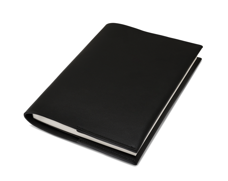 Das Notizbuch: aus überschüssigem Leder - Schwarz - A5