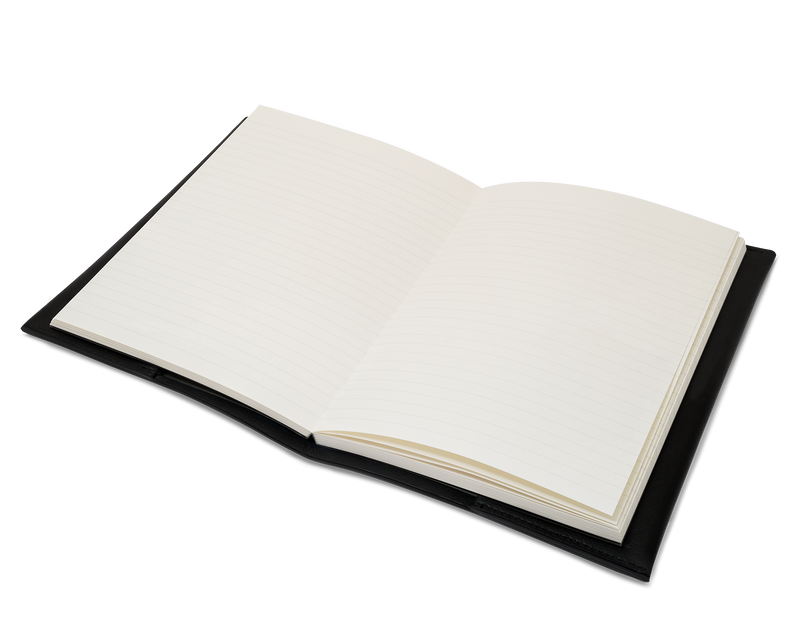 Das Notizbuch: aus überschüssigem Leder - Schwarz - A5
